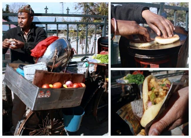 What to eat in Kasauli, Himachal Pradesh, India.Just across this statue is a Chhola Kulcha vendor. It is a treat to eat the butter-rich chhola-kulchas that he makes.Click to read more.