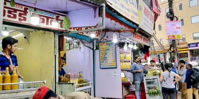 Badal Thandai shop in Varanasi