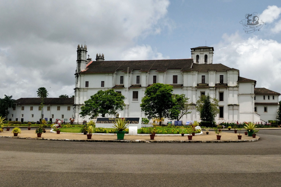 View of the Archaeological Museum adjacent to Se Cathedral showing the converted convent building with Portuguese colonial architecture