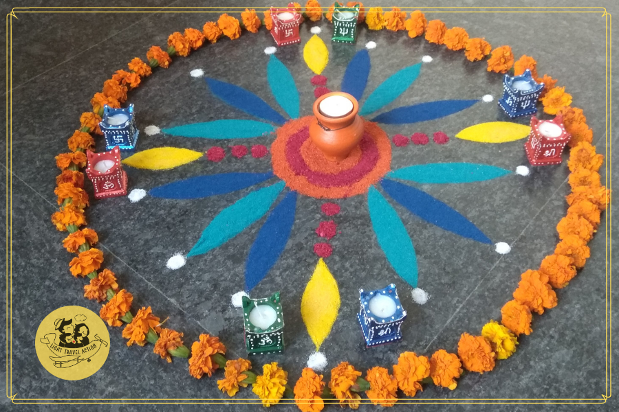 From Diwali decoration ideas for entrance to puja ghar, this blog post is full of Inspiring, beautiful and very doable Diwali decor ideas on a budget. Quick and easy traditional diwali decoration ideas for your home using flowers and diyas.This blog post includes flower rangolis which are easy to make even by kids #diwalidecorations #diwalidecorationsathome #diwalidecorationsideas #diwalidecorationsathomeentrance #diwalidecorationsathomediy #diwalidecorationsoutdoor #diwalidecorationshanging