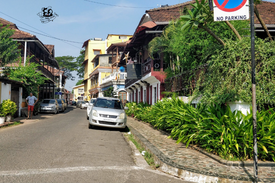 The Portuguese heritage of Goa's Fontainhas Latin Quarter is a main attraction in capital city, Panjim. Fontainhas was declared a UNESCO Heritage Zone in 1984. You'll be transported back in time as you wander past colorful old Portuguese homes, belonging to the last surviving Portuguese families of Goa. Narrow winding streets and lanes, quaint shops, art galleries, bakeries, and restaurants give it undeniable character #lighttravelaction #offbeatindia #goaindia #goaphotographyideas #goatravel