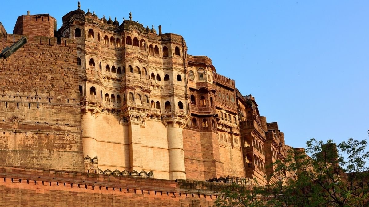 Outside view of the Mehrangarh Fort, Jodhpur