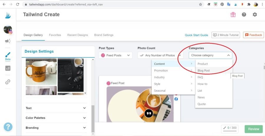 How to create posts with Tailwind Create